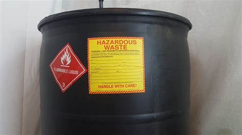 dating hazardous waste containers